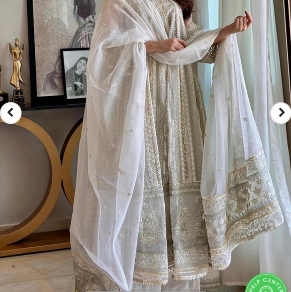 Bano Pakistani Designer Dress - Picture 2 of 12